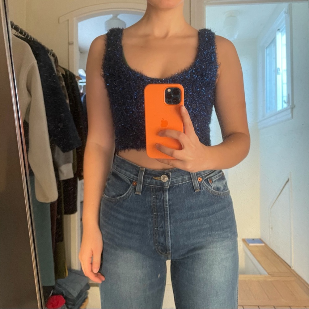 Urban outfitters fuzzy crop tank!